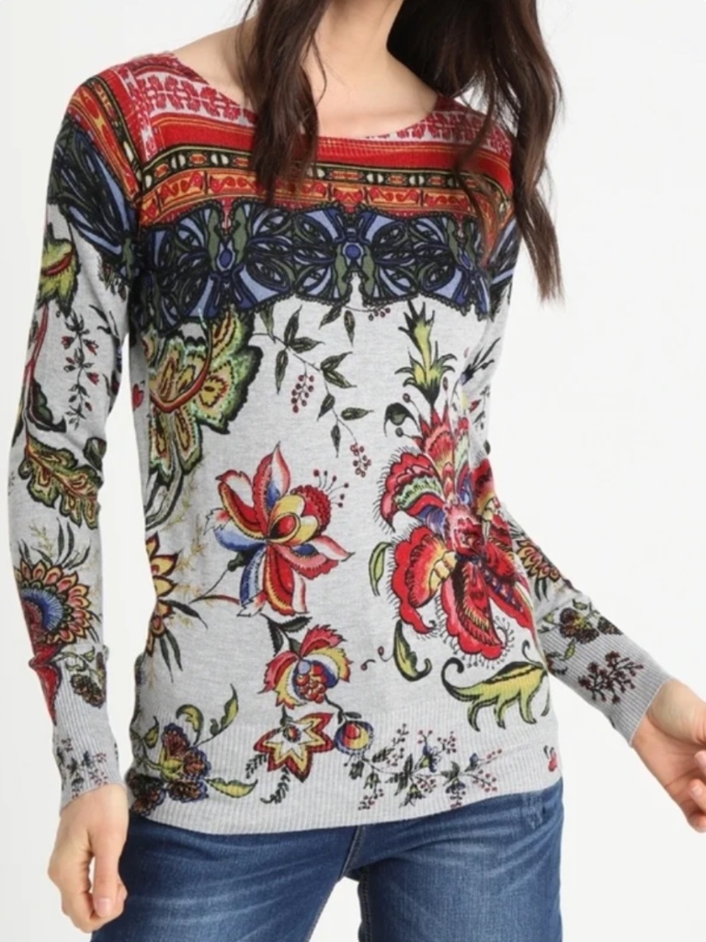 DESIGUAL Knit sweater. With sequin details. M. Like new - Picture 2 of 11